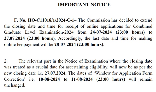 SSC CGL Recruitment 2024